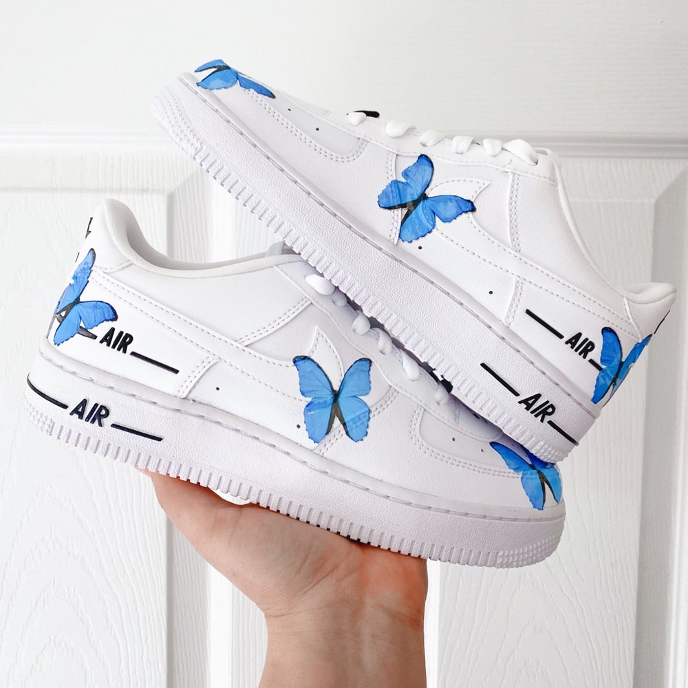 Nike Air Force 1 Custom butterfly 🦋 - Picture 2 of 13